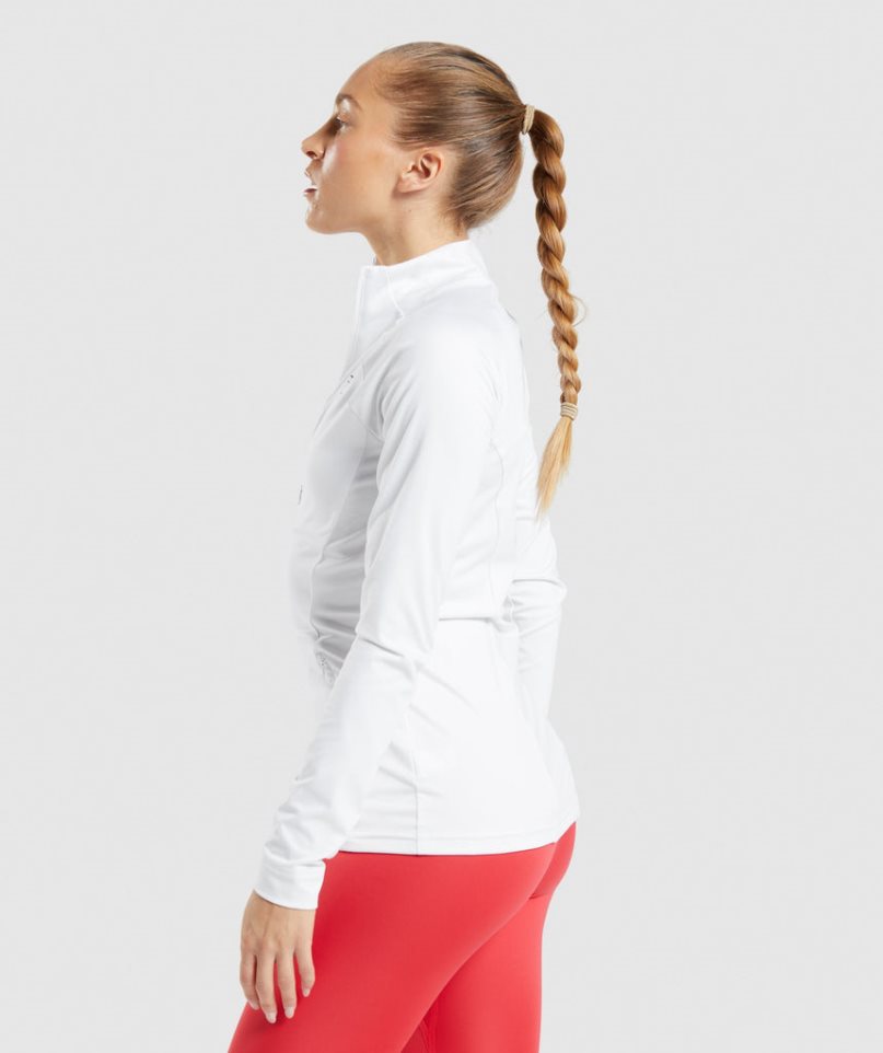 Women's Gymshark Training Jackets White | CA 0N635A